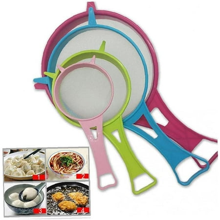 4pcs/Set Mesh Fried Food Strainer Sieve Food Filter Spoon Strainer Fishing Colander Plastic Handle Kitchen Cooking Accessories Durable
4pcs/Set Mesh Fried Food Strainer Sieve Food Filter Spoon Strainer Fishing Colander Plastic Handle Kitchen Cooking Accessories Durable