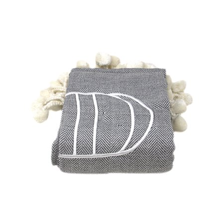 8 Oak Lane Monogram Throw - D Blanket 841713117896
