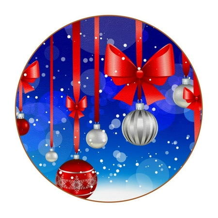 OWNTA Christmas Hanging Ball with Red Bow Pattern Premium Microfiber Leather Round Coasters (6PCS) - 11x11 cm/4.3x4.3 in - Durable & Stylish Cup Mat Set
OWNTA Christmas Hanging Ball with Red Bow Pattern Premium Microfiber Leather Round Coasters (6PCS) - 11x11 cm/4.3x4.3 in - Durable & Stylish Cup Mat Set