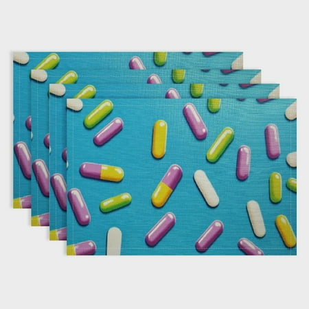 Leisuo 4pcs Pills Linen Cloth Table Mat Set for Birthday Parties Christmas Restaurants and Buffets - Home Decoration 18x12in
Leisuo 4pcs Pills Linen Cloth Table Mat Set for Birthday Parties Christmas Restaurants and Buffets - Home Decoration 18x12in