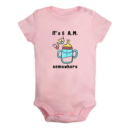 iDzn It s 5 A.M. Somewhere Funny Rompers For Babies Newborn Baby Unisex Bodysuits Infant Jumpsuits Toddler 0-12 Months Kids One-Piece Oufits (Pink 6-12 Months)
iDzn It s 5 A.M. Somewhere Funny Rompers For Babies Newborn Baby Unisex Bodysuits Infant Jumpsuits Toddler 0-12 Months Kids One-Piece Oufits (Pink 6-12 Months)