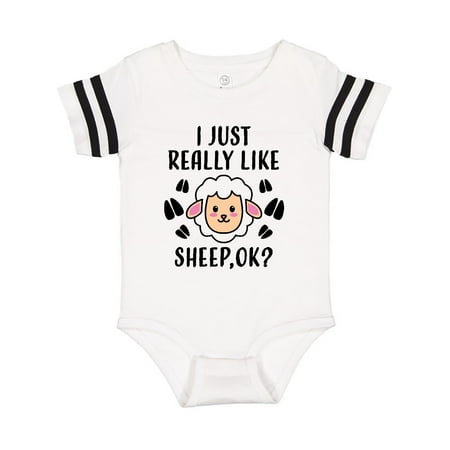 Inktastic I Just Really Like Sheep Ok Gift Baby Boy or Baby Girl Bodysuit