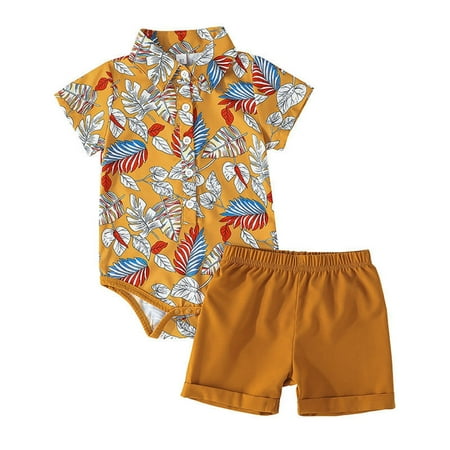 Toddler Baby Boy Shorts Sets Outfit Kid Leave Floral Short Sleeve Shirt Top+Shorts Suits Summer Outfits
Toddler Baby Boy Shorts Sets Outfit Kid Leave Floral Short Sleeve Shirt Top+Shorts Suits Summer Outfits
