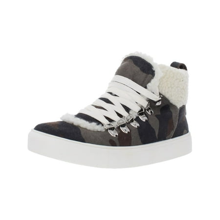 Very G Snuggly Women s Printed Faux Fur Trim High Top Sneakers