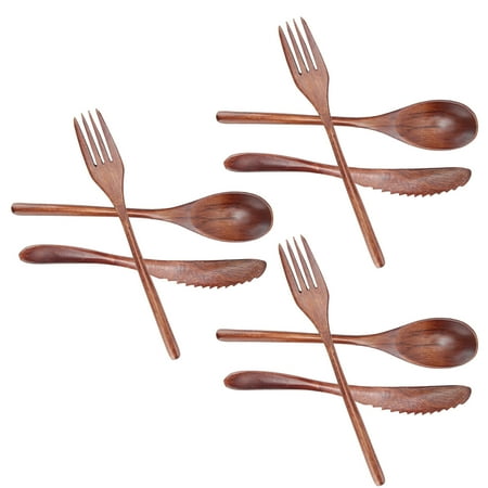 3Set Tableware Wooden Fork Spoon Knife Kit Kitchen Cutlery for Home Cafe Restaurant
3Set Tableware Wooden Fork Spoon Knife Kit Kitchen Cutlery for Home Cafe Restaurant