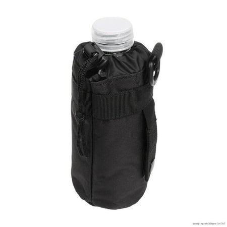Tactical Molle Water Bottle Bag Holder With Belt Clip For Outdoor Camping