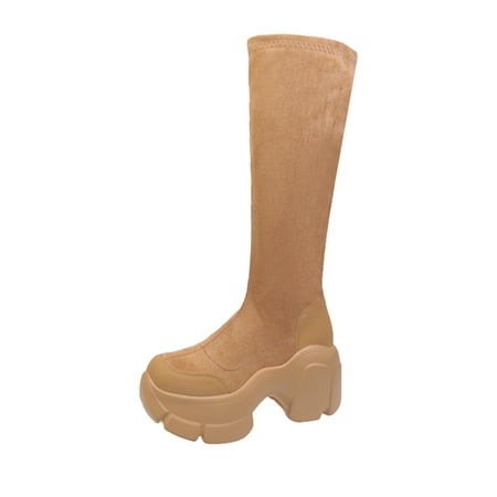 Gomelly Womens Stretchy Platform Boot Round Toe Winter Shoes Work Business Non Slip Long Yellow Plush Lining 4.5
Gomelly Womens Stretchy Platform Boot Round Toe Winter Shoes Work Business Non Slip Long Yellow Plush Lining 4.5