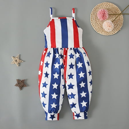 QISIWOLE Girls Children s Summer Independence Day Romper Sling Sleeveless Backless Short Jumpsuit Discount
QISIWOLE Girls Children s Summer Independence Day Romper Sling Sleeveless Backless Short Jumpsuit Discount