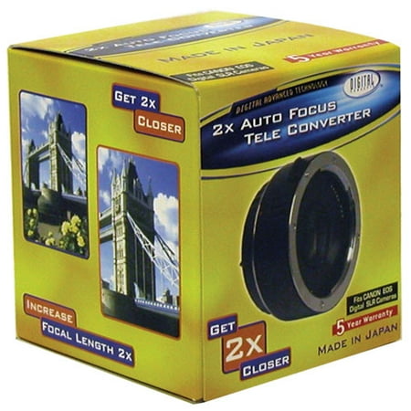Digital Concepts 2X Auto Focus Tele Converter for Canon EOS Digital SLR Cameras