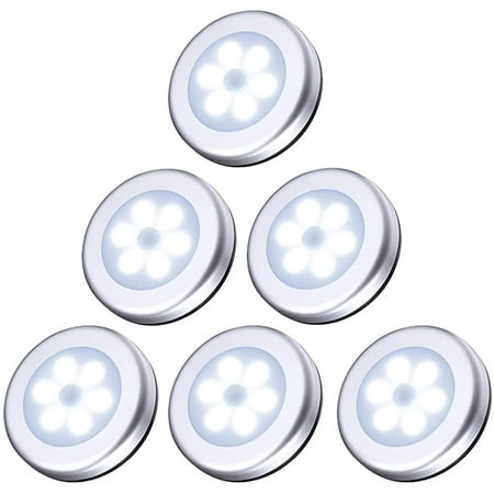 (6 Pack) Motion Sensor Light Closet Light LED Sensor Lights Battery Powered (Not Included) for Stairs Cabinets Powered Easy Installation - Silver
(6 Pack) Motion Sensor Light Closet Light LED Sensor Lights Battery Powered (Not Included) for Stairs Cabinets Powered Easy Installation - Silver