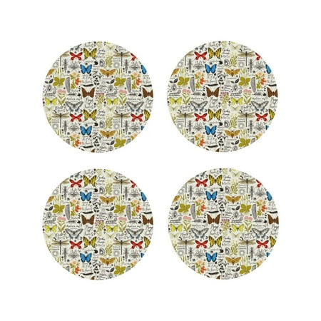 Lukts Insects And Medicinal Herbs Print Leather Drinks Coasters Set of 4 Suitable or Drinks Furniture Protection and Easy Clean up-Round Shape
Lukts Insects And Medicinal Herbs Print Leather Drinks Coasters Set of 4 Suitable or Drinks Furniture Protection and Easy Clean up-Round Shape