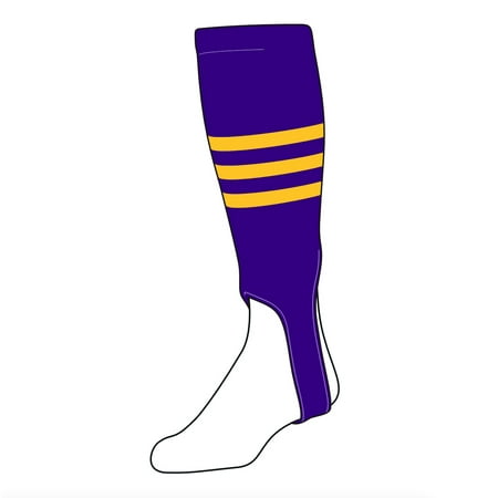 TCK Baseball Stirrups Large (300B 5in) Purple Gold