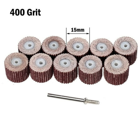 10Pcs 15mm Flap Wheel Disc With Mandrel Rotary Tool Abrasive Sandpaper Polishing
10Pcs 15mm Flap Wheel Disc With Mandrel Rotary Tool Abrasive Sandpaper Polishing