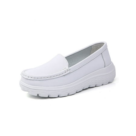 Gomelly Women s Platform Loafers Leather Chunky Loafers Slip-ons Round Toe Work Shoes White 8
Gomelly Women s Platform Loafers Leather Chunky Loafers Slip-ons Round Toe Work Shoes White 8