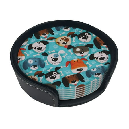 Round Pu Leather Coaster Puppy Dog Dog Heat - Resistant Beverage Cup Mat-Fancy Decor For Kitchen Office Dining Room Table - Drink Protector 6-Slice
Round Pu Leather Coaster Puppy Dog Dog Heat - Resistant Beverage Cup Mat-Fancy Decor For Kitchen Office Dining Room Table - Drink Protector 6-Slice