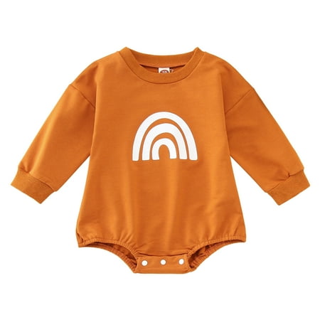 Toddler Girls Romper Rainbow Printed Crew Neck Long Sleeve Fall Clothes Sweatshirt Rainbow Coveralls Oversized Bodysuit Outfits Dailywear Activewear Cozy Elegant Jumpsuits
Toddler Girls Romper Rainbow Printed Crew Neck Long Sleeve Fall Clothes Sweatshirt Rainbow Coveralls Oversized Bodysuit Outfits Dailywear Activewear Cozy Elegant Jumpsuits