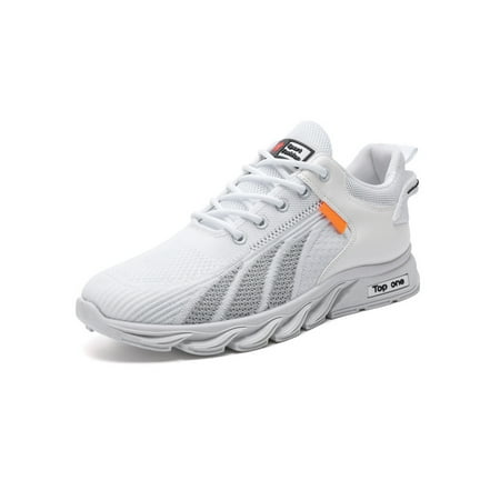 Ymiytan Mens Trainers Breathable Athletic Shoes Sport Sneakers Outdoor Comfortable Non-Slip Lace Up Running Shoe White 8
Ymiytan Mens Trainers Breathable Athletic Shoes Sport Sneakers Outdoor Comfortable Non-Slip Lace Up Running Shoe White 8