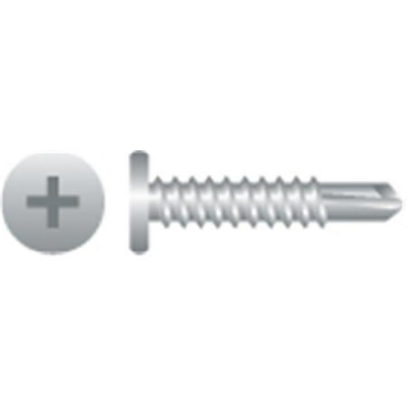 10-16 x 1.50 in. Phillips Pancake Head Screws Zinc Plated Box of 4 000