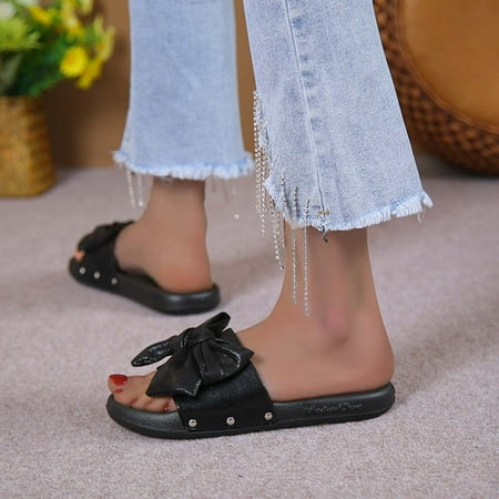 Giligiliso Clearance Sandals for Women ladies Summer Casual Comfortable Slippers Fashion Bowknot Beach Soft Sole Flat Slippers
Giligiliso Clearance Sandals for Women ladies Summer Casual Comfortable Slippers Fashion Bowknot Beach Soft Sole Flat Slippers