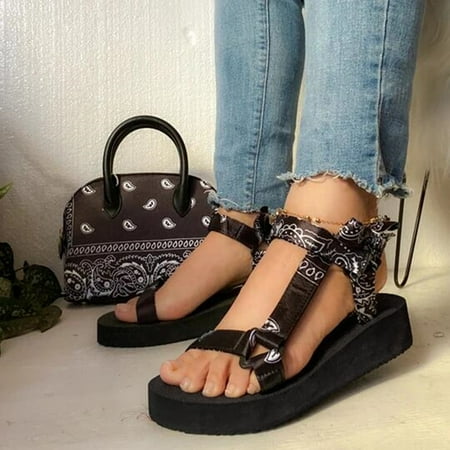 〖Yilirongyumm〗 Black 40 Sandals Women Cashew Print Sandals Buckle Fashion Flower Platform Women s Casual Beach Women s Sandals
〖Yilirongyumm〗 Black 40 Sandals Women Cashew Print Sandals Buckle Fashion Flower Platform Women s Casual Beach Women s Sandals