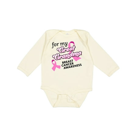 Inktastic For My Great Grandma-Breast Cancer Awareness Gift Baby Boy or Baby Girl Long Sleeve Bodysuit
Inktastic For My Great Grandma-Breast Cancer Awareness Gift Baby Boy or Baby Girl Long Sleeve Bodysuit