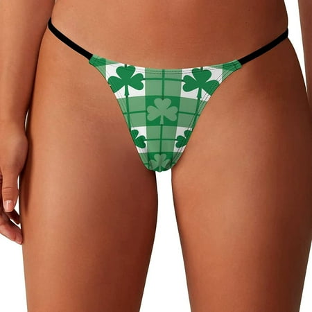 Emerald Green Shamrocks Women s G-String Thongs Low Rise Hipster Underwear Stretch T-Back Panties
Emerald Green Shamrocks Women s G-String Thongs Low Rise Hipster Underwear Stretch T-Back Panties