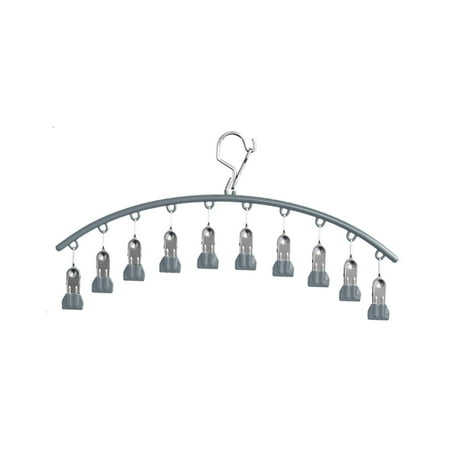Clothes Hanger with 10 Clips Bras Clips Hanger Smooth Durable Windproof Clothespin Socks Hanger for Drying Socks Gloves Cloth Diapers Hats Gray
Clothes Hanger with 10 Clips Bras Clips Hanger Smooth Durable Windproof Clothespin Socks Hanger for Drying Socks Gloves Cloth Diapers Hats Gray