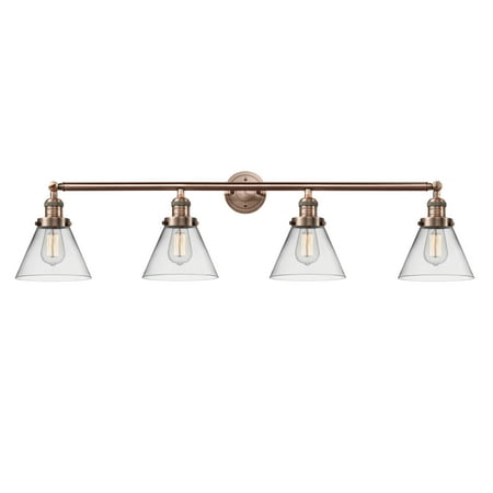 Innovations Lighting 215-S Large Cone Cone 4 Light 44 Wide Commercial Vanity Light -
Innovations Lighting 215-S Large Cone Cone 4 Light 44 Wide Commercial Vanity Light -