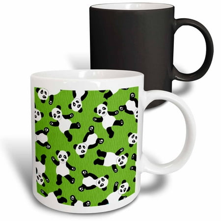 3dRose Cute Happy Cartoon Panda Print on Green Fur Print Background Magic Transforming Mug 11oz
3dRose Cute Happy Cartoon Panda Print on Green Fur Print Background Magic Transforming Mug 11oz