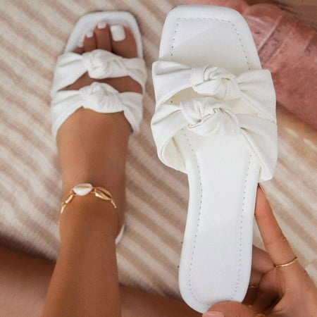 XIAQUJ Ladies Fashion Solid Color Leather Bow Casual Large Size Flat Sandals Sandals for Women White 8(39)
XIAQUJ Ladies Fashion Solid Color Leather Bow Casual Large Size Flat Sandals Sandals for Women White 8(39)