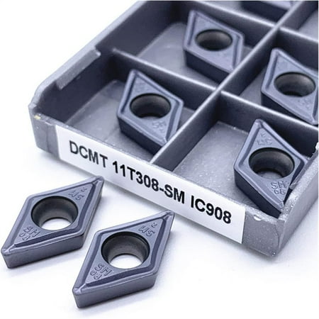 TENCE Carbide Inserts 10 Pcs DCMT11T304-SM IC908 Internal Turning Tool for Steel