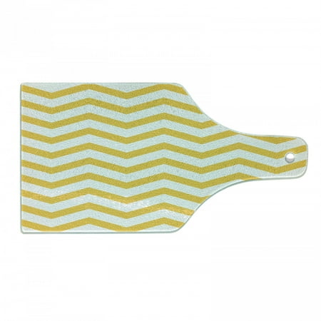 Striped Cutting Board Modern Summer Season Pattern Zigzag Tile Design Wavy Curved Horizontal Motif Tempered Glass Cutting and Serving Board Wine Bottle Shape Yellow and White by Ambesonne
Striped Cutting Board Modern Summer Season Pattern Zigzag Tile Design Wavy Curved Horizontal Motif Tempered Glass Cutting and Serving Board Wine Bottle Shape Yellow and White by Ambesonne