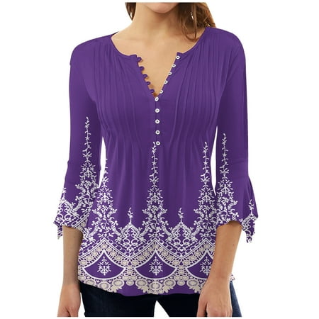 YanHoo 3/4 Sleeve Corset Tops for Women 2023 Summer Trendy Button V Neck Blouse Loose Casual Print Shirts
YanHoo 3/4 Sleeve Corset Tops for Women 2023 Summer Trendy Button V Neck Blouse Loose Casual Print Shirts
