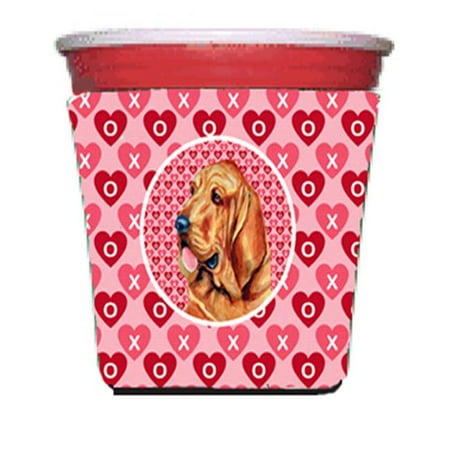 Bloodhound Valentines Love And Hearts Red Solo Cup Hugger - 16 To 22 oz.