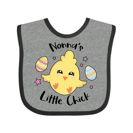 Inktastic Happy Easter Nonna s Little Chick Gift Baby Girl Bib