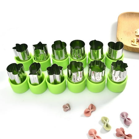 12 Pcs Vegetable Shape Cutter Set Flower Star Mold for Cookies Fruit Kids Baking
12 Pcs Vegetable Shape Cutter Set Flower Star Mold for Cookies Fruit Kids Baking