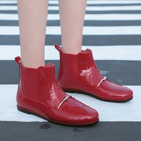 purcolt Women s Short Rain Boots Waterproof Slip on Ankle Chelsea Booties Fashion Solid Color Non-Slip Rain Shoes Garden Boot Lightweight Comfort Fall Winter Wellies with Glossy in Outdoor
purcolt Women s Short Rain Boots Waterproof Slip on Ankle Chelsea Booties Fashion Solid Color Non-Slip Rain Shoes Garden Boot Lightweight Comfort Fall Winter Wellies with Glossy in Outdoor