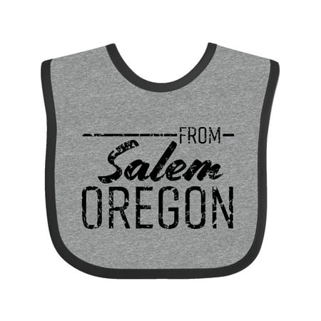 Inktastic From Salem Oregon in Black Distressed Text Gift Baby Boy or Baby Girl Bib
Inktastic From Salem Oregon in Black Distressed Text Gift Baby Boy or Baby Girl Bib