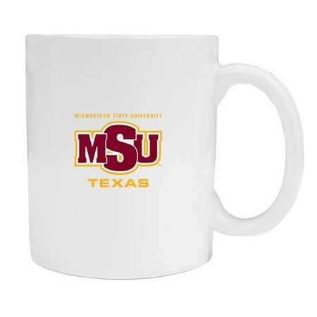Midwestern University Mustangs White Ceramic Coffee Mug 2-Pack
