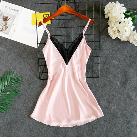 Shiusina dresses for women Satin Lace VNeck Lingerie Nightdress Underwear Sleepwear Women s Pajamas Silk Exotic Dresses Pink + M
Shiusina dresses for women Satin Lace VNeck Lingerie Nightdress Underwear Sleepwear Women s Pajamas Silk Exotic Dresses Pink + M