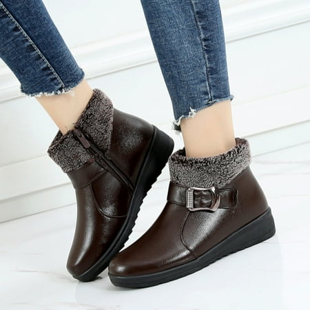 Cathalem Winter Work Shoes for Women Women Shoes Slope Heel Boots Waterproof Soft Soled Snow Boots Flat Snow Boots for Women Brown 6.5
Cathalem Winter Work Shoes for Women Women Shoes Slope Heel Boots Waterproof Soft Soled Snow Boots Flat Snow Boots for Women Brown 6.5
