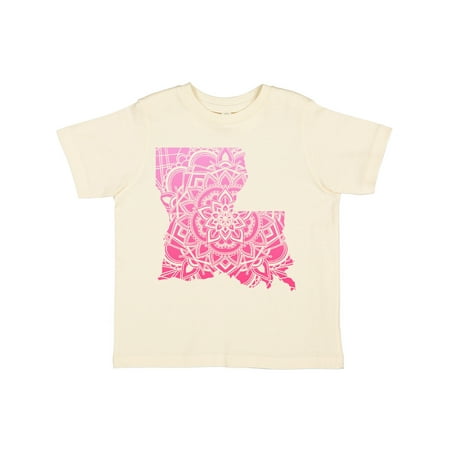 Inktastic Louisiana Silhouette Mandala Gift Toddler Boy or Toddler Girl T-Shirt