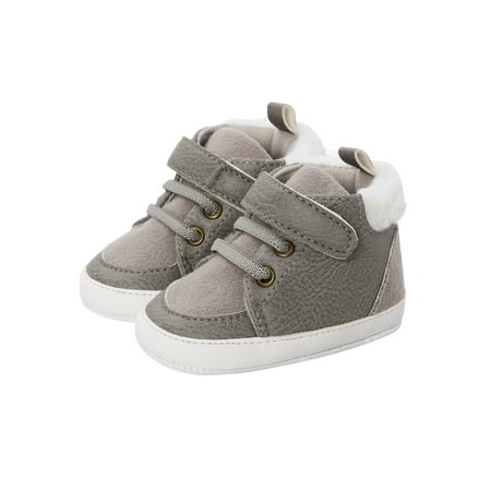 Binpure Baby Floor Socks Leather Boots Soft Sole Ankle-High Walking Shoes