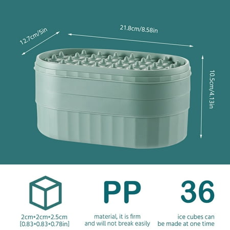 Ghopy Ice Cube Trays,Ice cube plastic mould with lid,With ice shovel for easy demoulding
Ghopy Ice Cube Trays,Ice cube plastic mould with lid,With ice shovel for easy demoulding