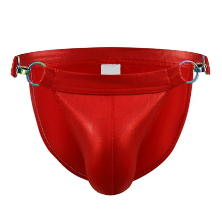 Knosfe Men s Imitation Leather Athletic Supporter Thong Metal Texture Sexy Underwear XL
Knosfe Men s Imitation Leather Athletic Supporter Thong Metal Texture Sexy Underwear XL