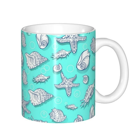 Yiaed Seashell And Starfish Print Ceramics Coffee Large Handle Design Extra Large Tea and Coffee Cup for Office and Home Mugs
Yiaed Seashell And Starfish Print Ceramics Coffee Large Handle Design Extra Large Tea and Coffee Cup for Office and Home Mugs