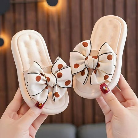 Amuver Kids Baby Girls Slippers Soft Sole Comfortable Non-slip Toddler Princess Slide Sandals with Bow Summer Beach Shoes
Amuver Kids Baby Girls Slippers Soft Sole Comfortable Non-slip Toddler Princess Slide Sandals with Bow Summer Beach Shoes