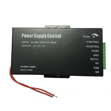 DC12V 5A Access Control Power Supply Transformer Door Adapter AC 90-260V for RFID Fingerprint Access Control (Black)
DC12V 5A Access Control Power Supply Transformer Door Adapter AC 90-260V for RFID Fingerprint Access Control (Black)