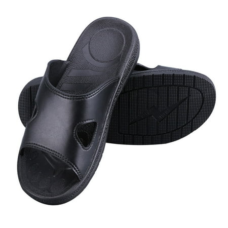 NUOLUX Anti-Static Slippers Home Protective Slippers Clean Dust Proof Shoes Bottom Slipper (PU Bottom Size 44)