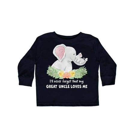 Inktastic I ll Never Forget That My Great Uncle Loves Me Cute Elephant Gift Toddler Boy or Toddler Girl Long Sleeve T-Shirt
Inktastic I ll Never Forget That My Great Uncle Loves Me Cute Elephant Gift Toddler Boy or Toddler Girl Long Sleeve T-Shirt